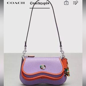 NWT COACHTOPIA Wavy Double Pouch Bag